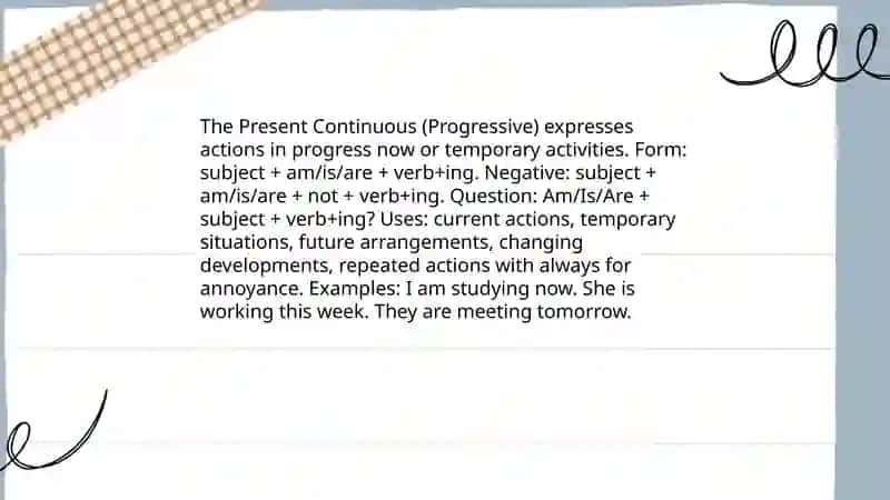 Tenses 4