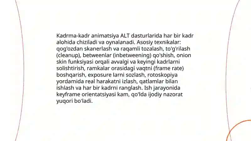 ALT dasturlarida animatsiya ishlari 4