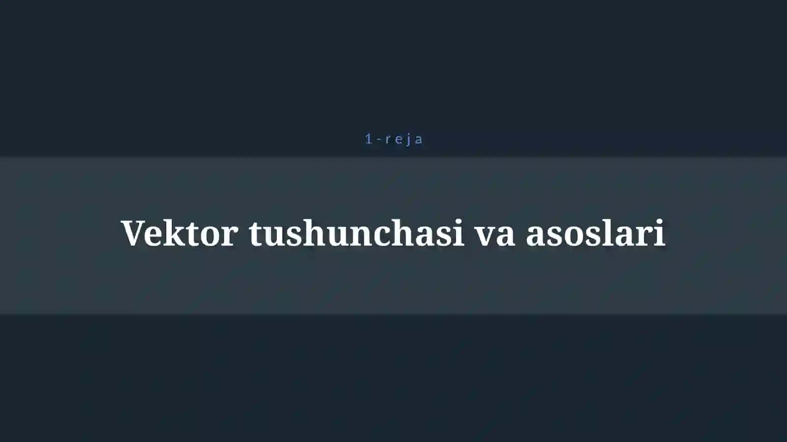 VEKTORLAR 4