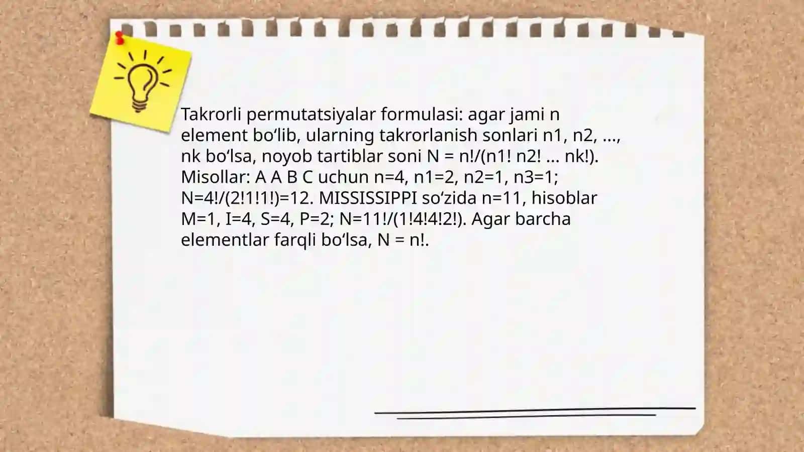 Takrorli gruppalashlar 4