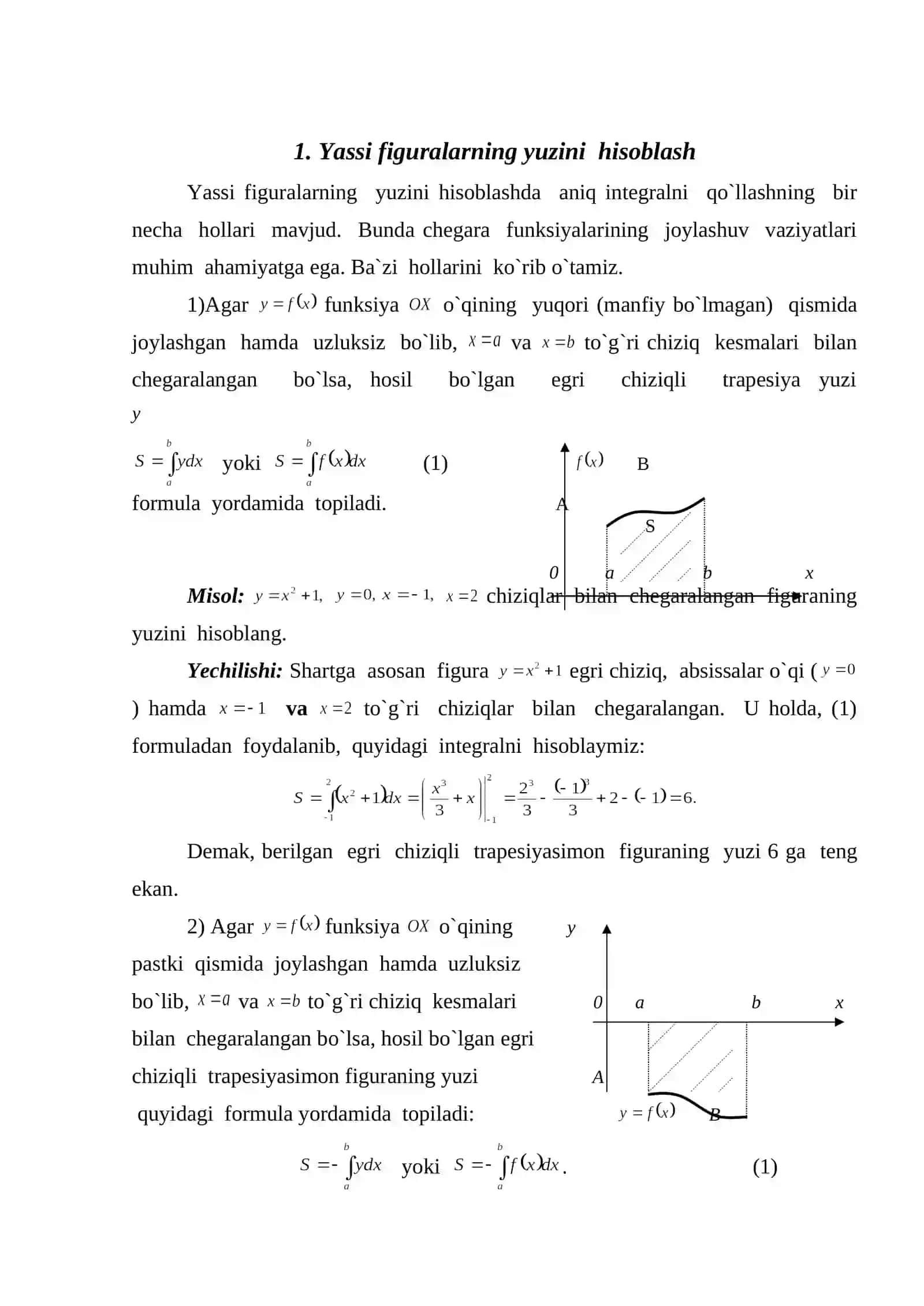 Aniq integralning tadbiqlari 4