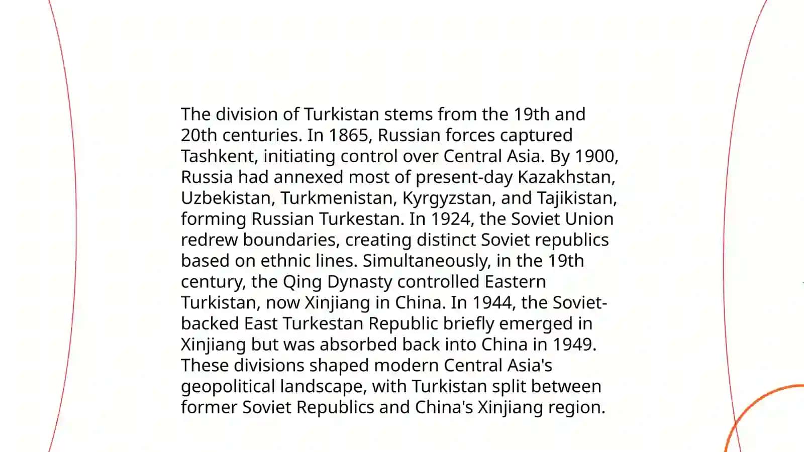 Turkistan division into khanates 4