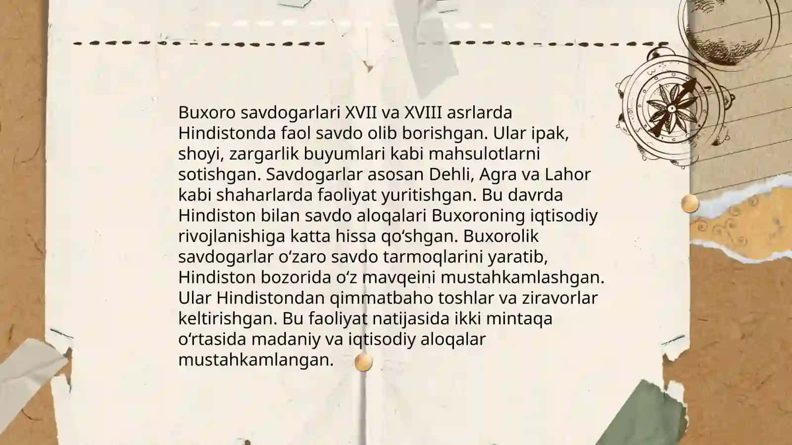 Buxoro xonligi va Hindiston o'rtasidagi munosabatlar 4