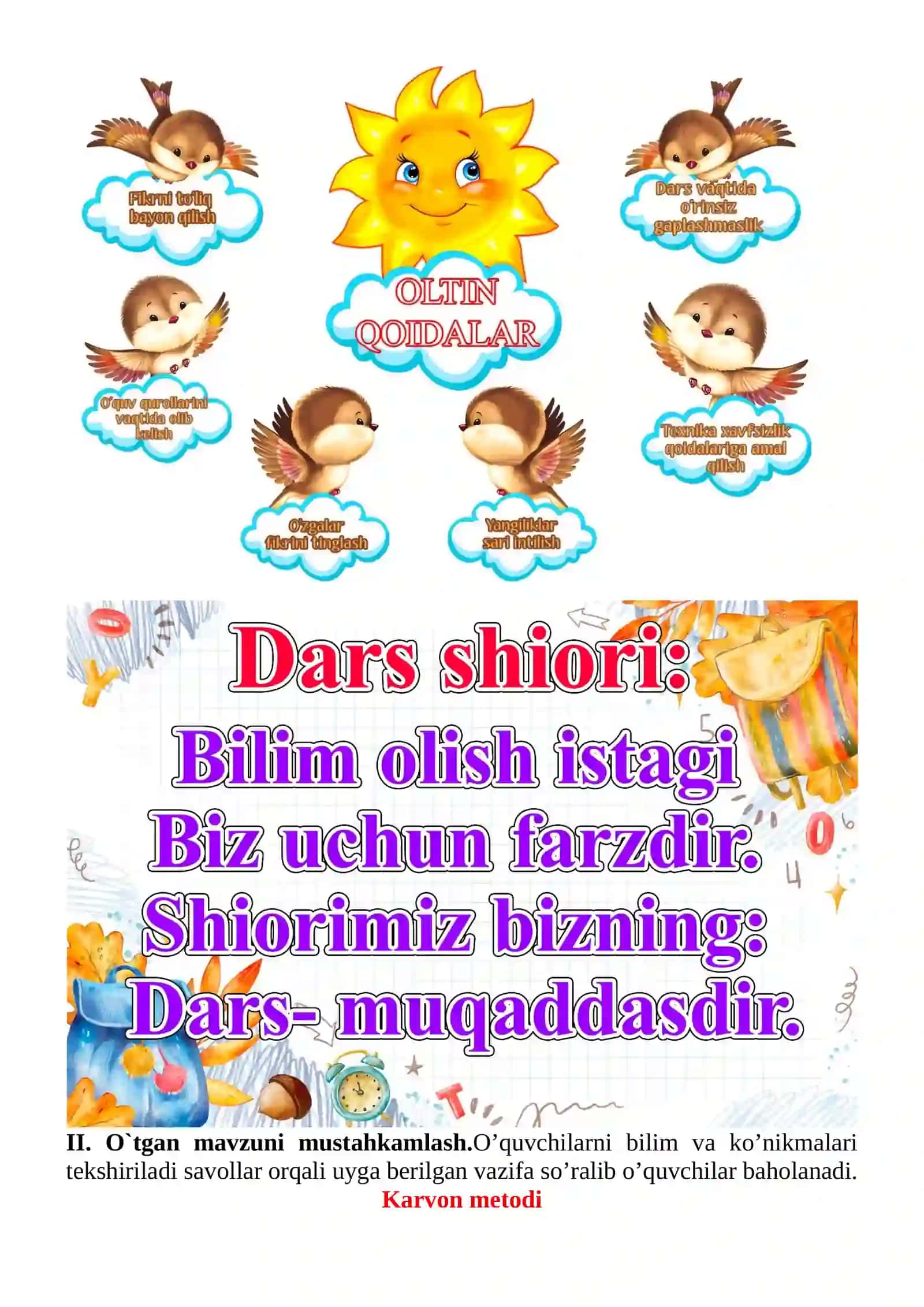 Oʻlkamda qish 1-sinf o'qish savodxonligi dars ishlanmasi 4