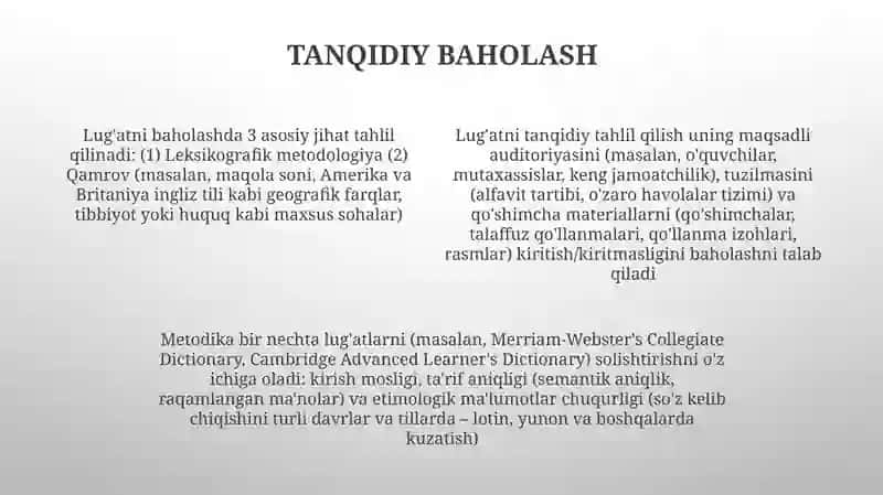 Lugʻat ustida ishlash metodikasi 4
