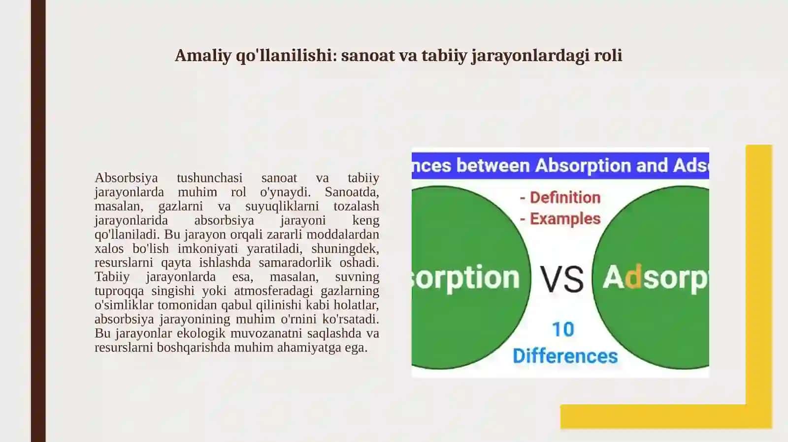 Absorbsiya haqida 4