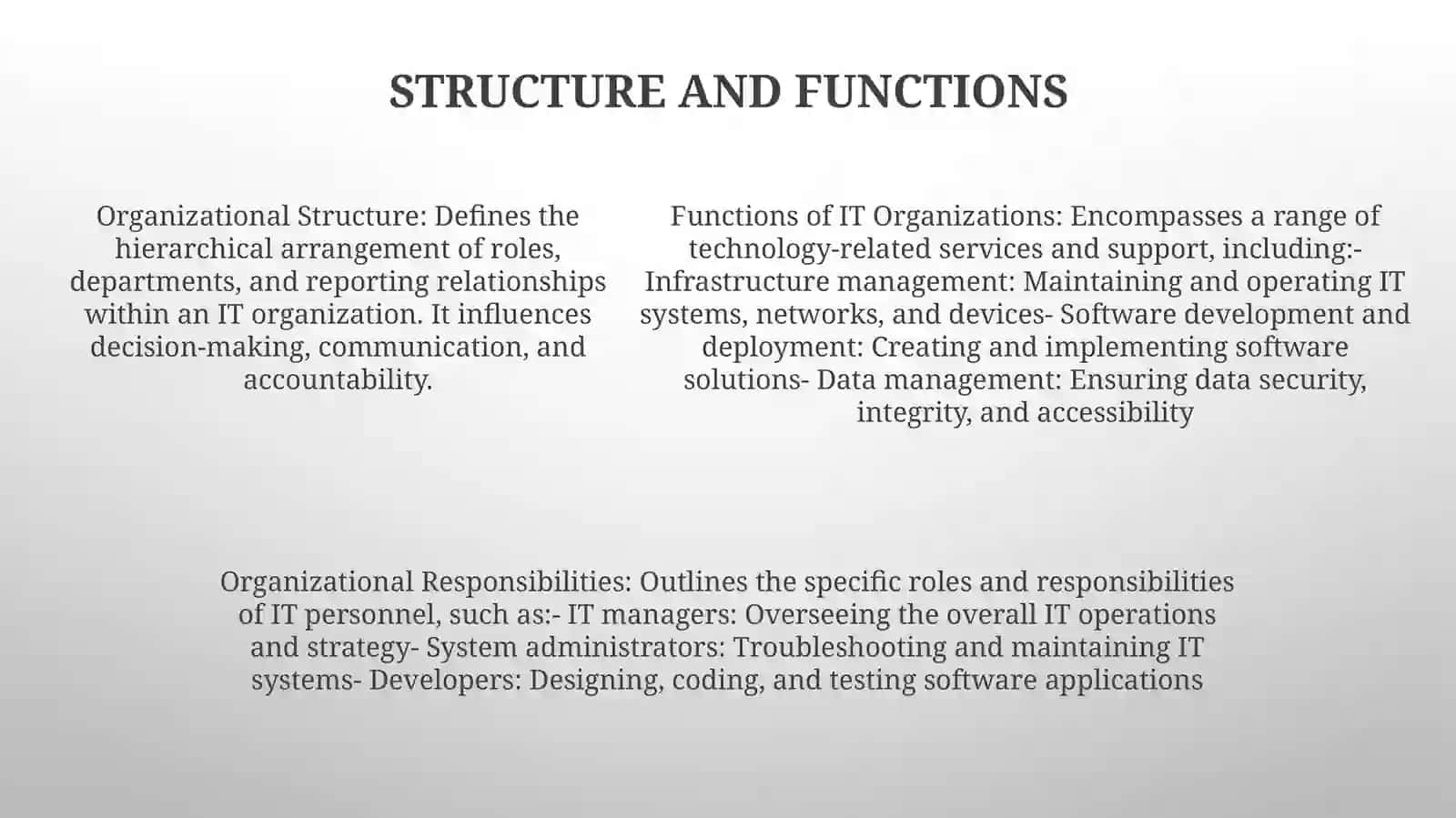 IT Organizations 4