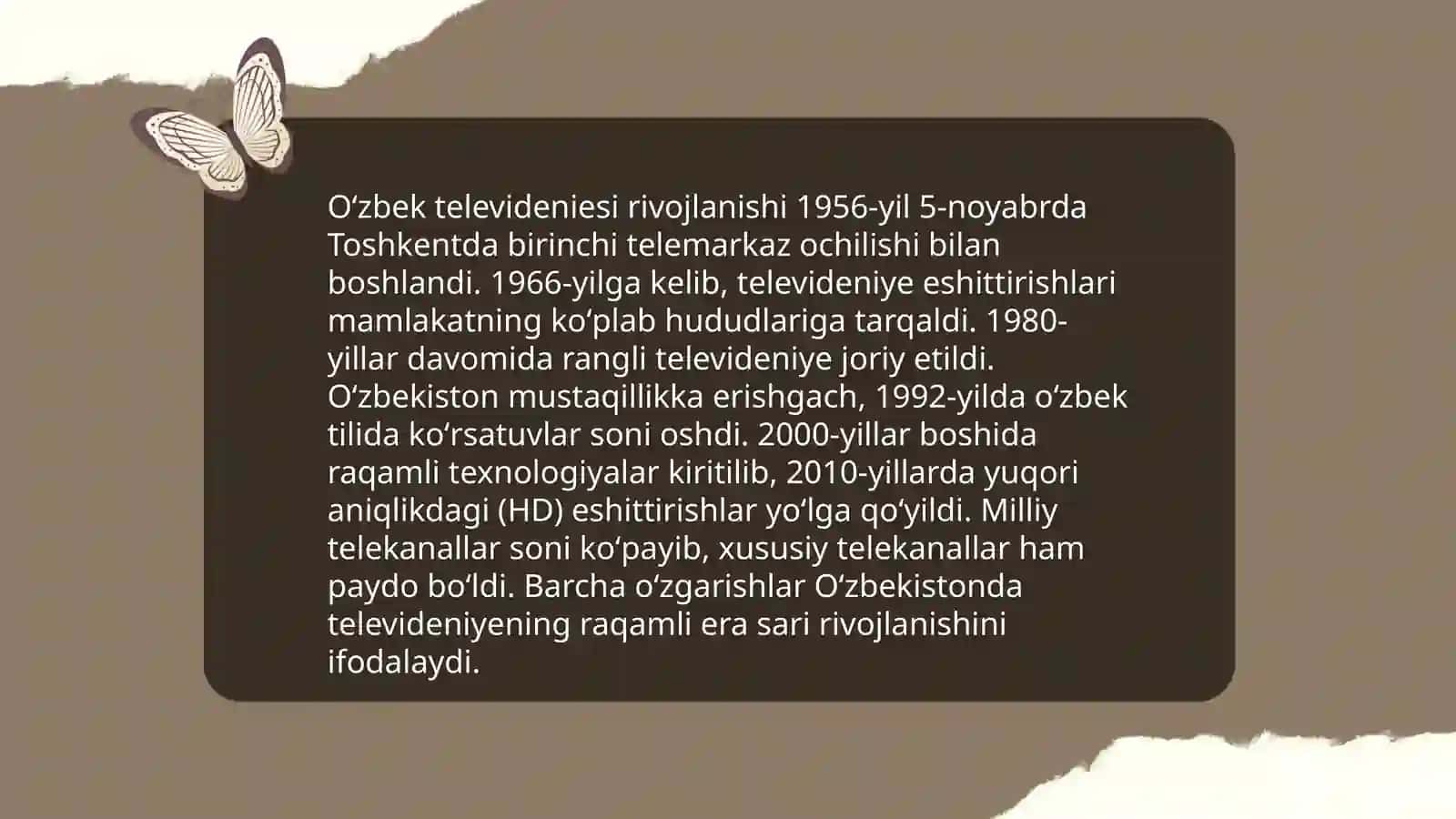 Televidenie kõngil ochar sanoat sifatida 4