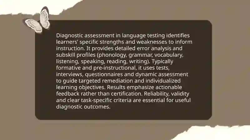 Functions of language testing 4