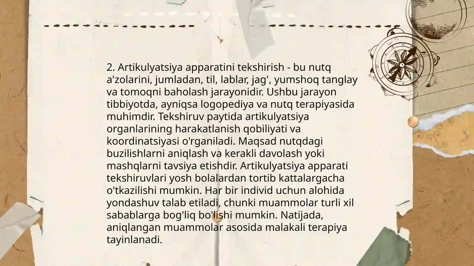 Turli nutq buzilishlarida logopedik tekshirish tehnalogiyasi 4