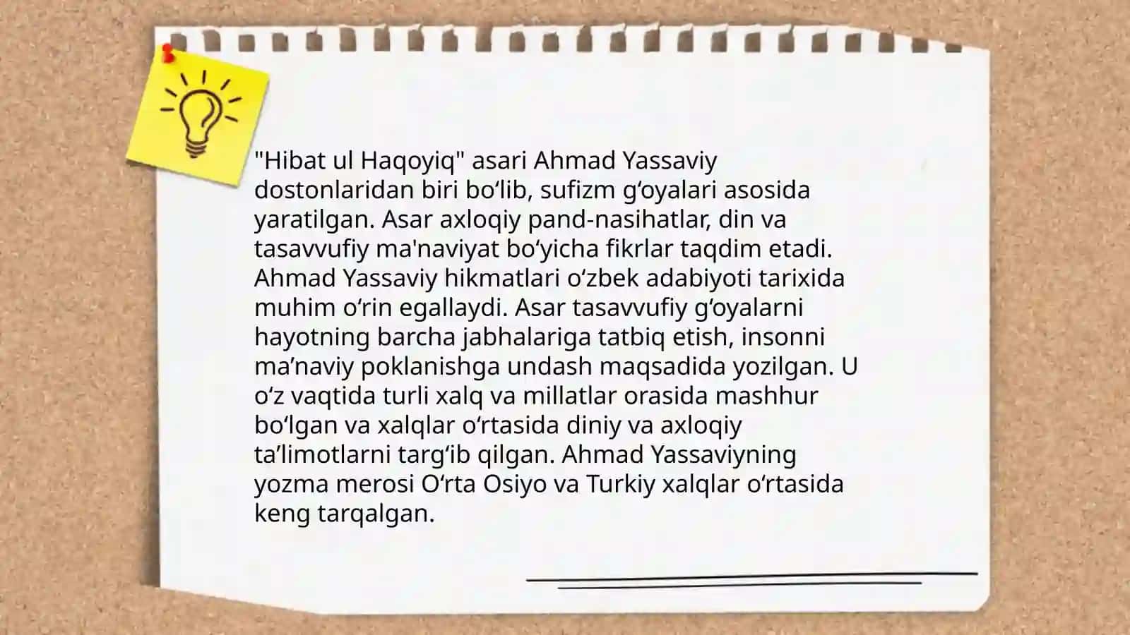 Ahmad Yugnakiyning Hibat ul Haqoyiq asarida didaktik qarashlar 4