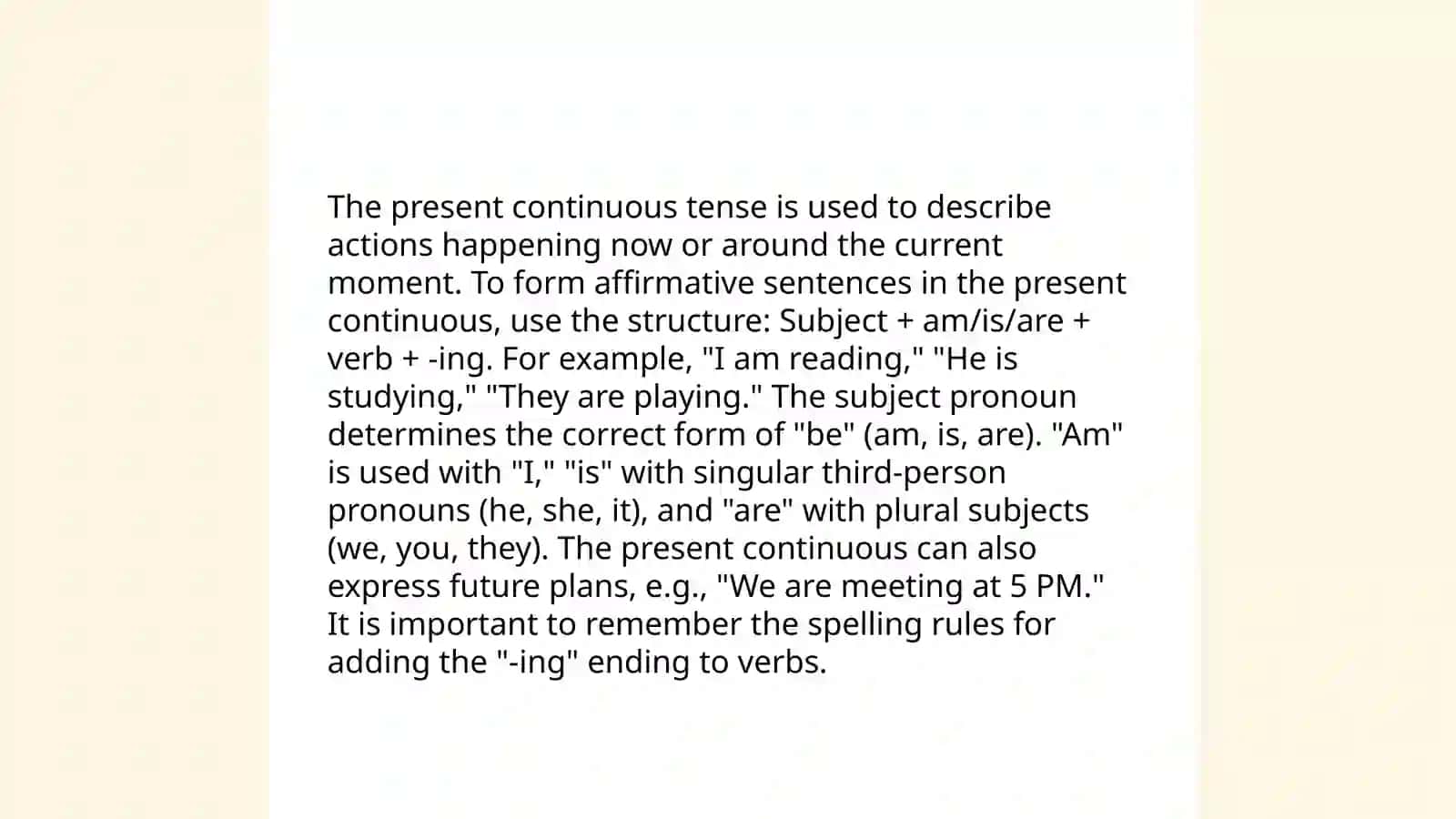 Present continious 4