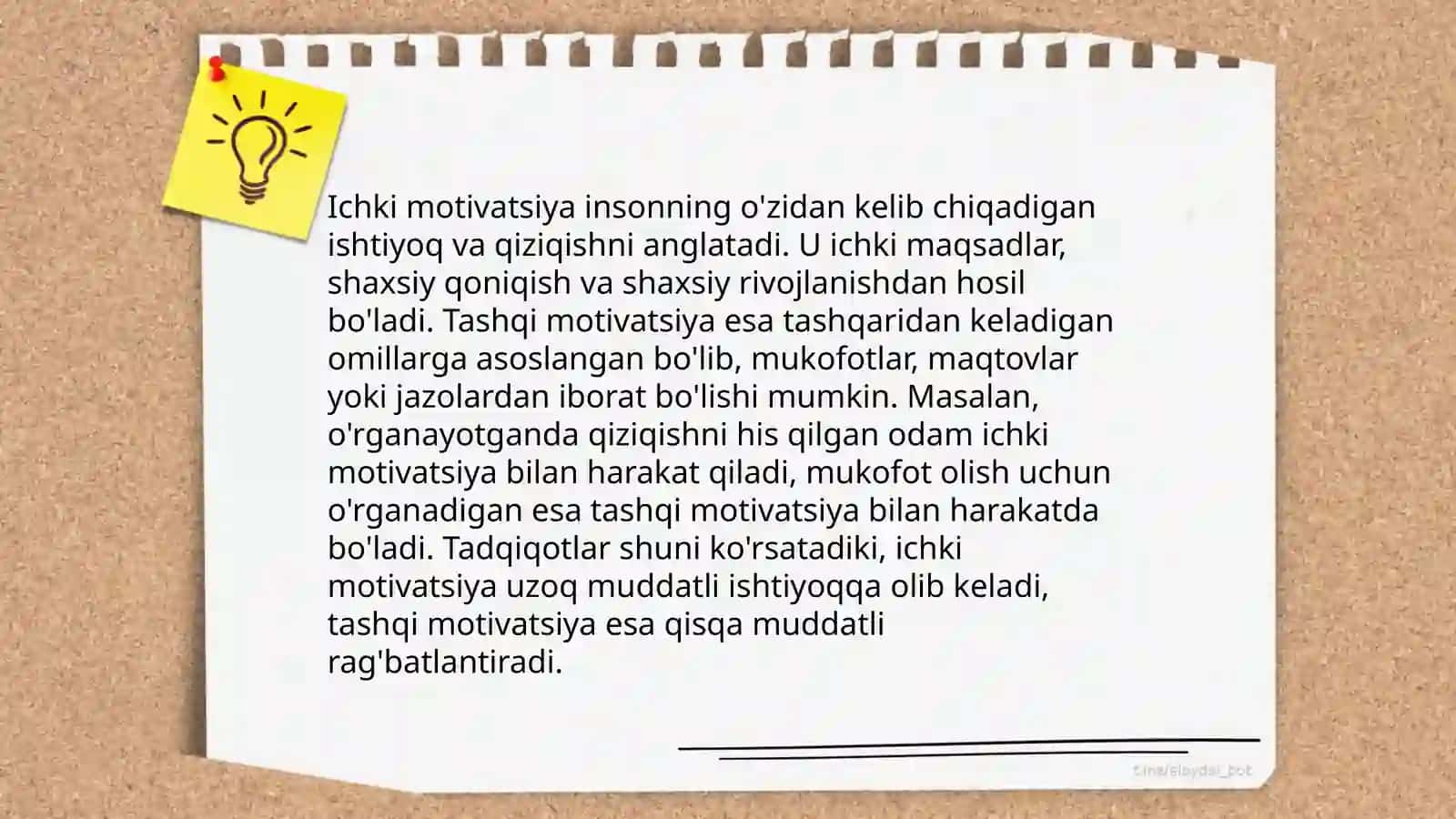 Horij psixalogiyasidan motiv va motivatsiyamuammosi 4