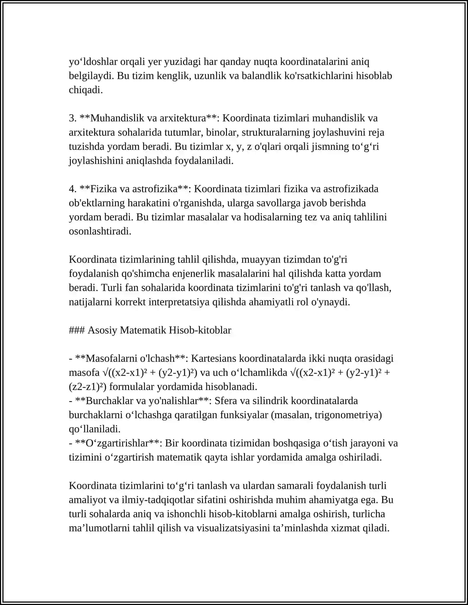 TEKISLIKDA ANALITIK GEOMETRIYA ELEMENTLARI 4