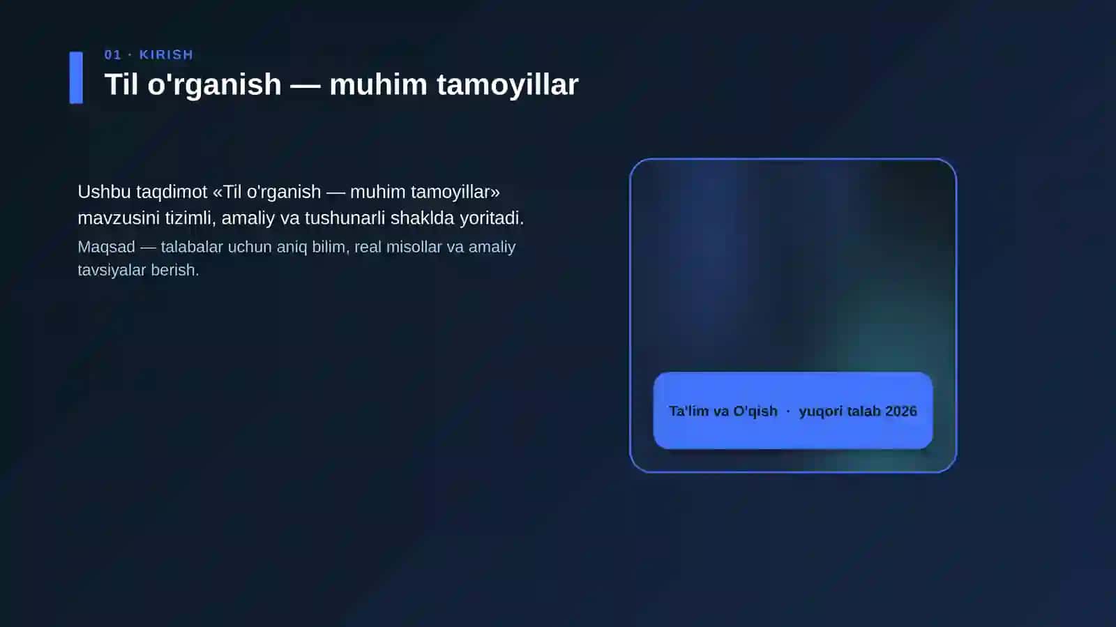 Til o'rganish — muhim tamoyillar 4