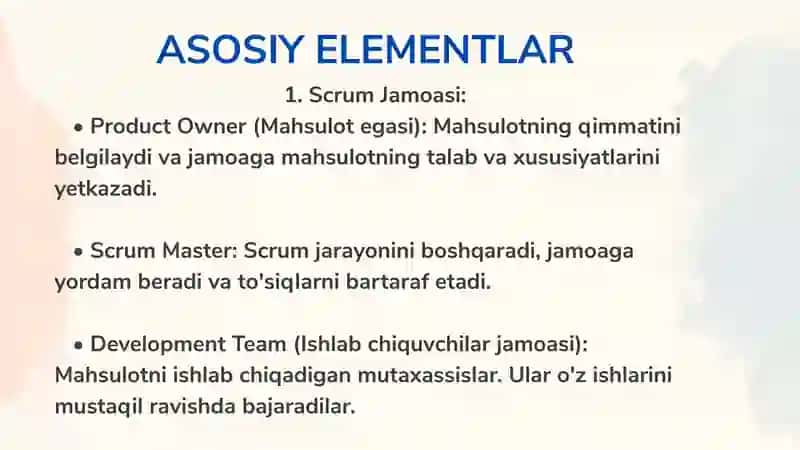 SCRUM METODALOGIYASI 4