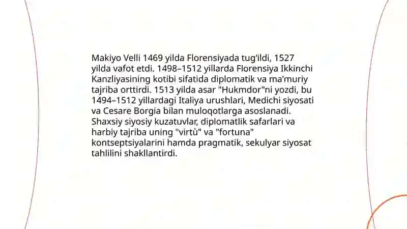 Makiyo Vellining "Hukmdor" asari 4