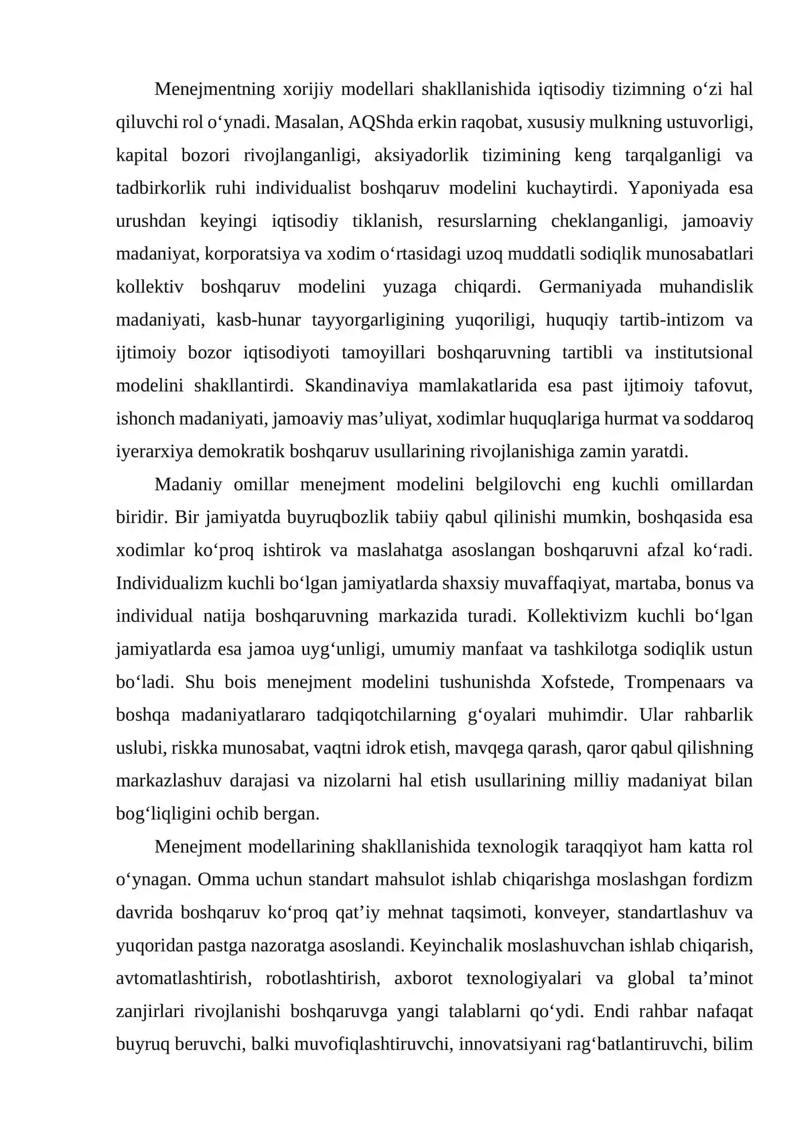Menejmentning xorijiy modellari 4