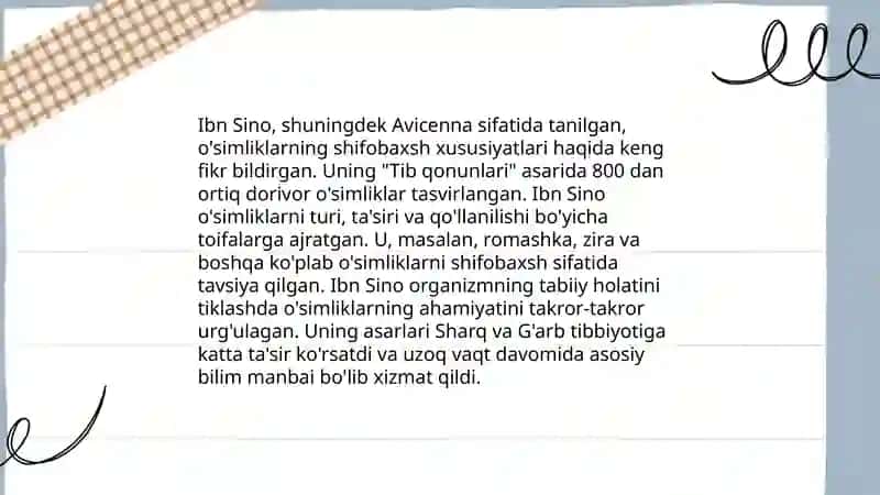 Òrta Osiyo olimlarining òsimliklar haqidagi fikrlari 4