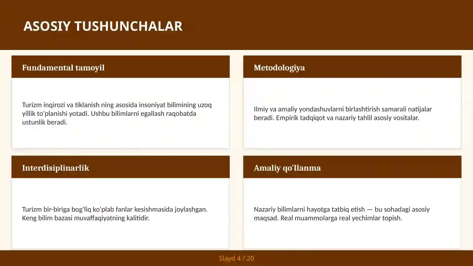 TURIZM INQIROZI VA TIKLANISH 4