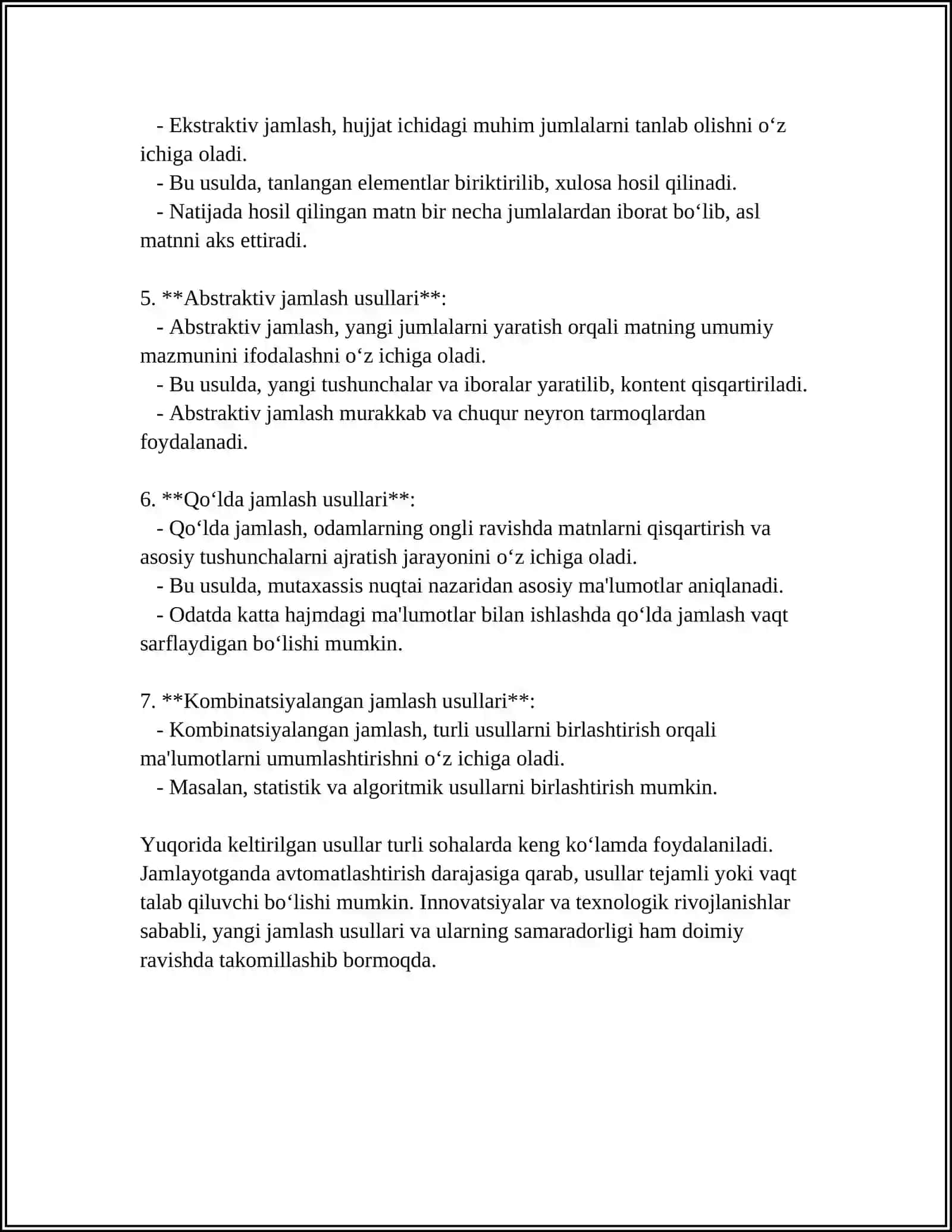 STATISTIK JAMLASH VA GURUHLASH 4