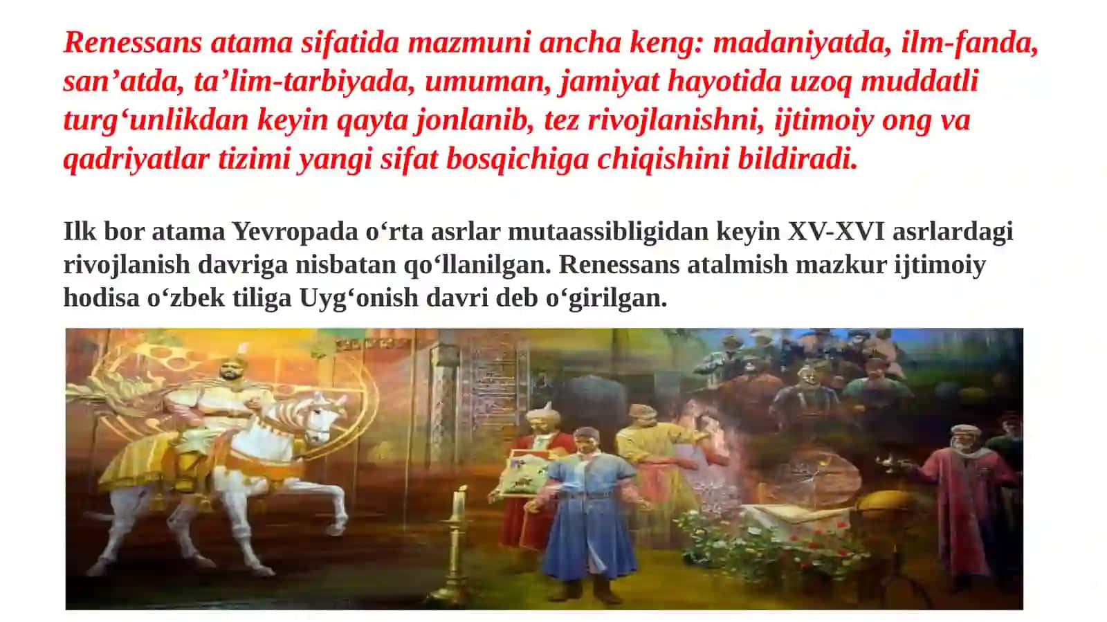 UCHINCHI RENESSANS POYDEVORI 4