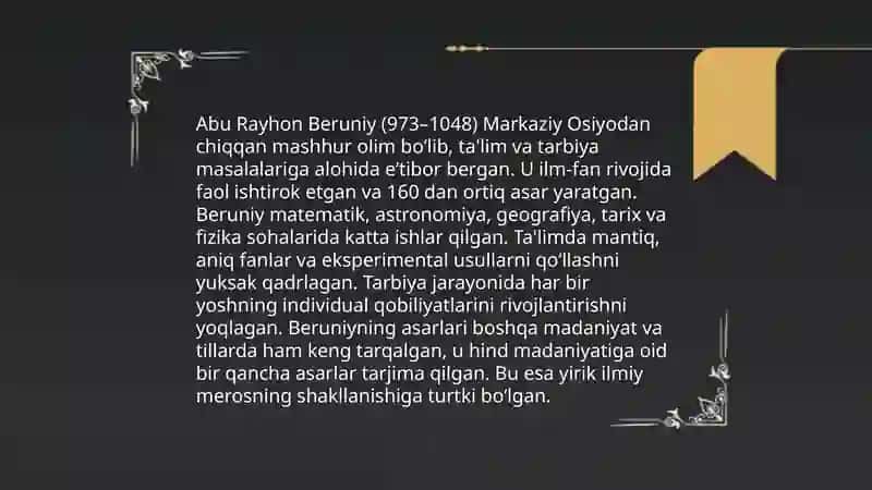 Pedagogik qobiliyat toʻgʻrisida sharq mutafakkirlari qarashlari 4