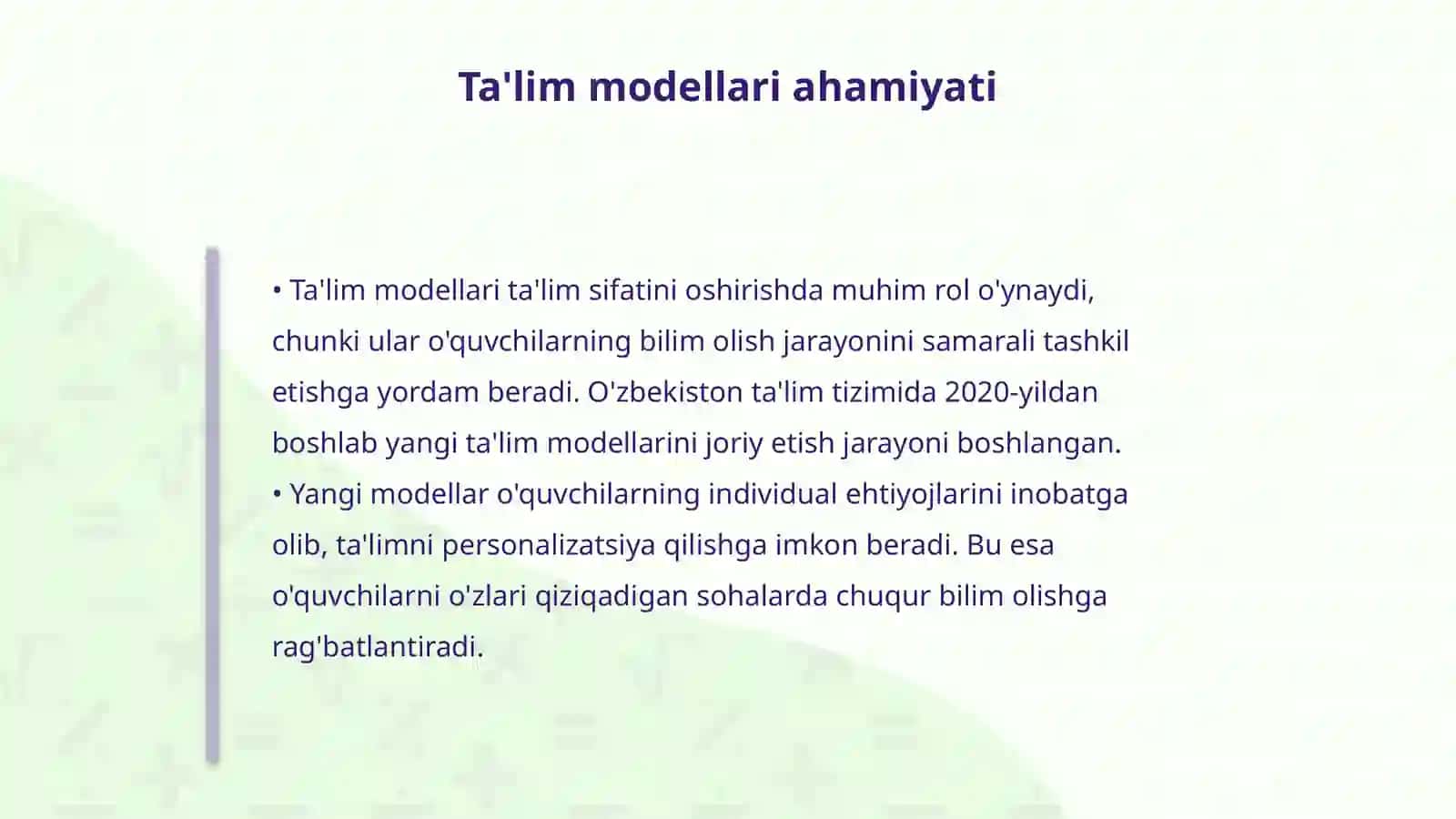 Ta'lim modellari 4