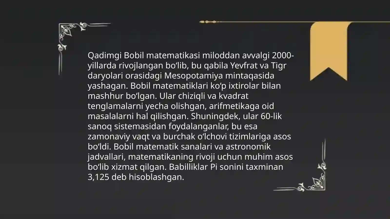 Qadimgi Misr matematikasi 4