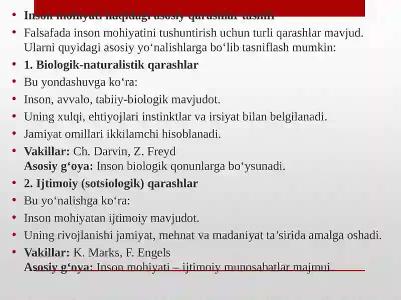 Inson mohiyati tushunchasi 4