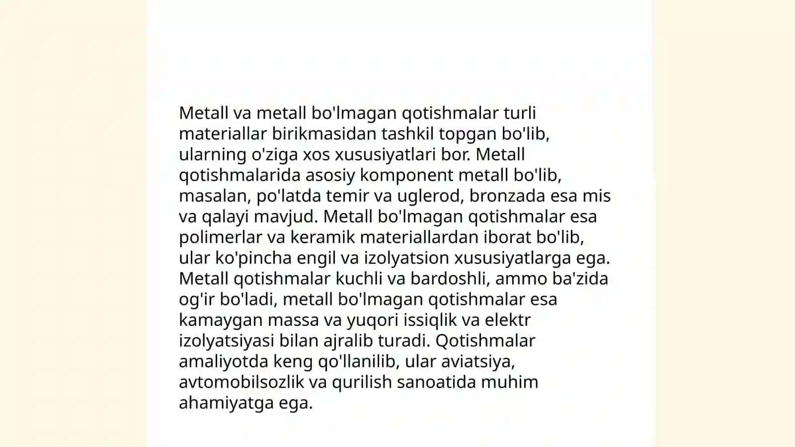 Qotishmalarning asosiy turlari 4