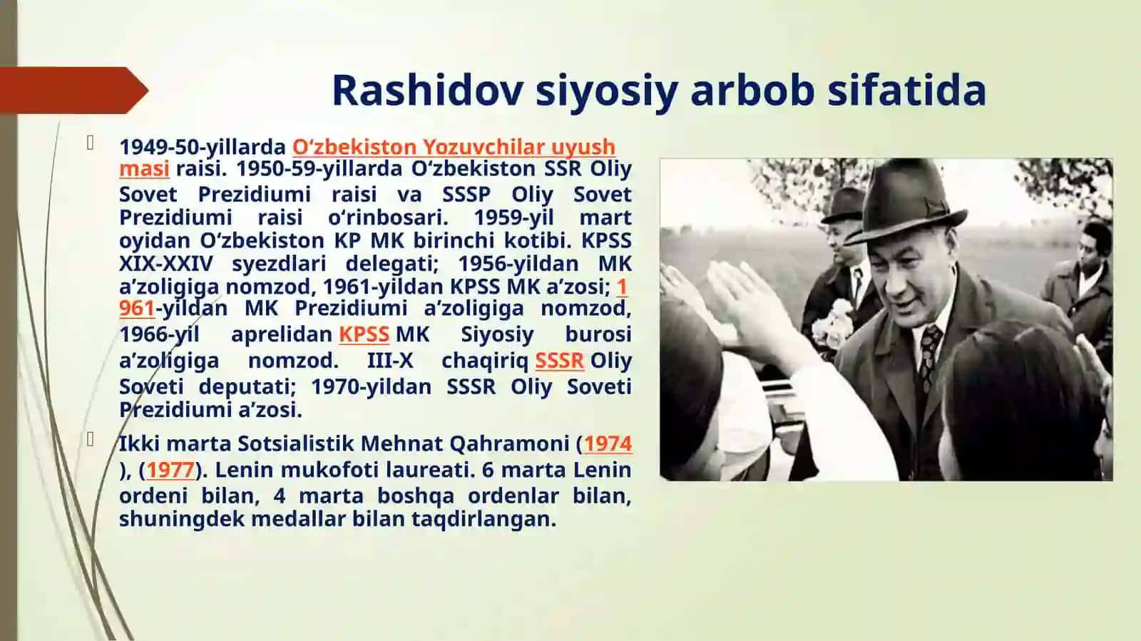 Sharof Rashidov 4