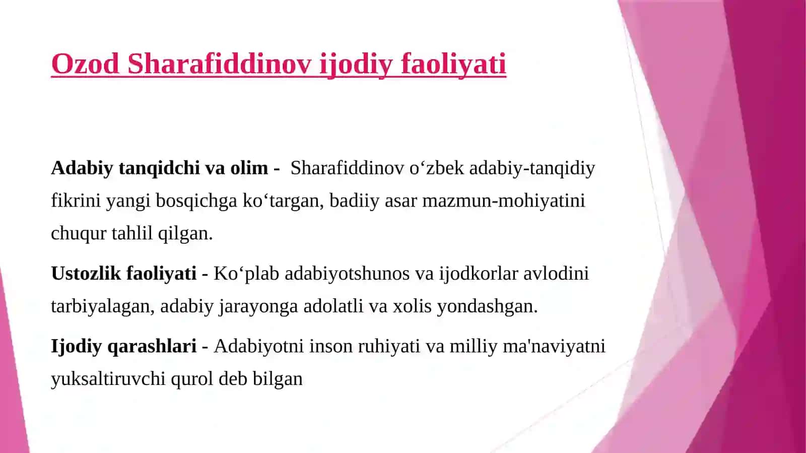 O’zbekadabiy tanqidi tarixi 4