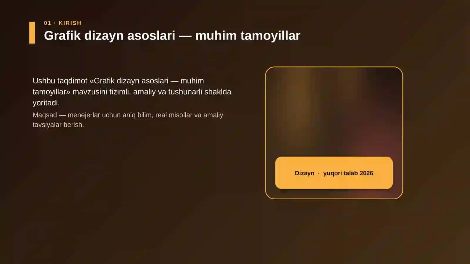 Grafik dizayn asoslari — muhim tamoyillar 4