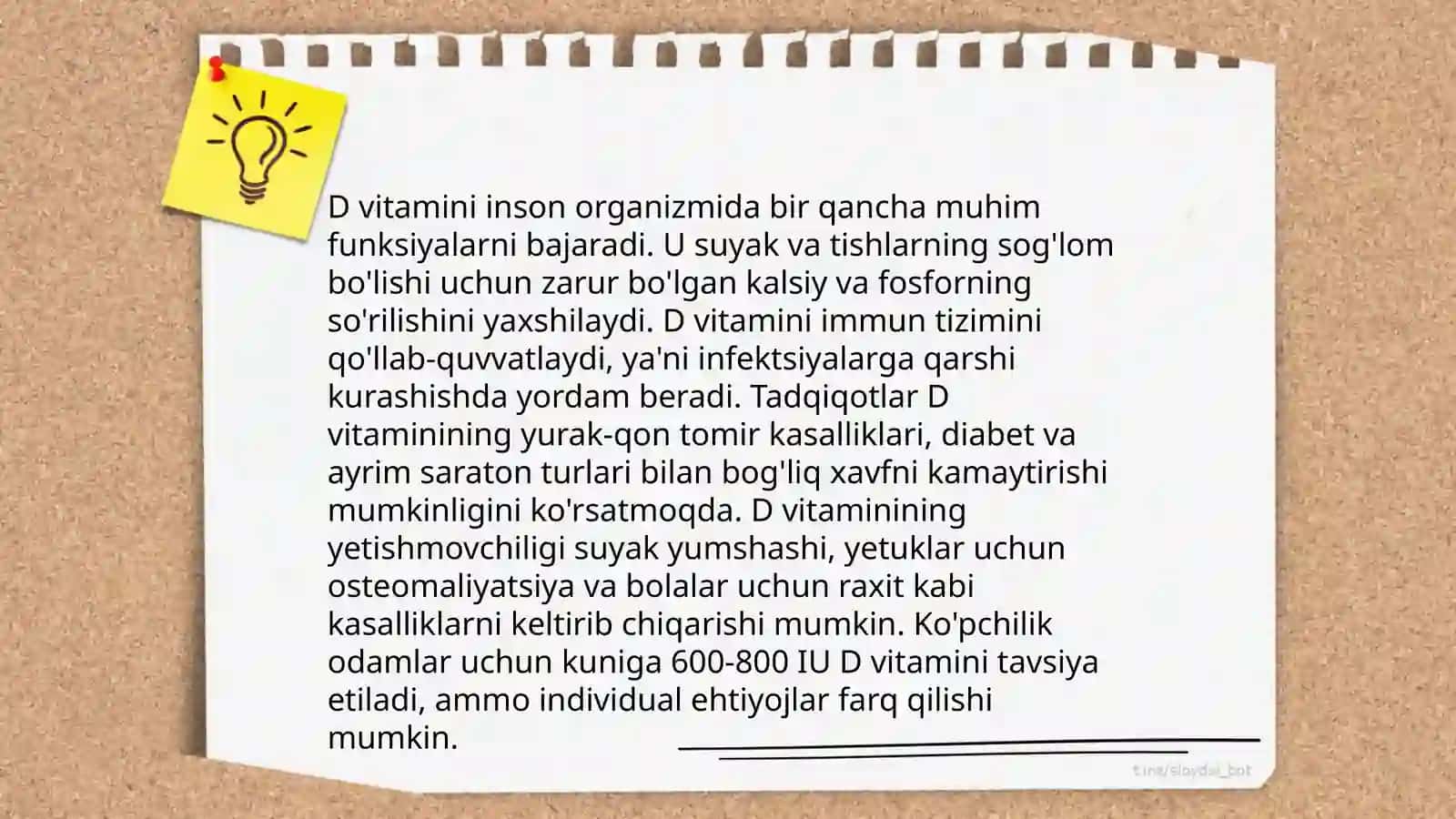 D vitamin haqida 4