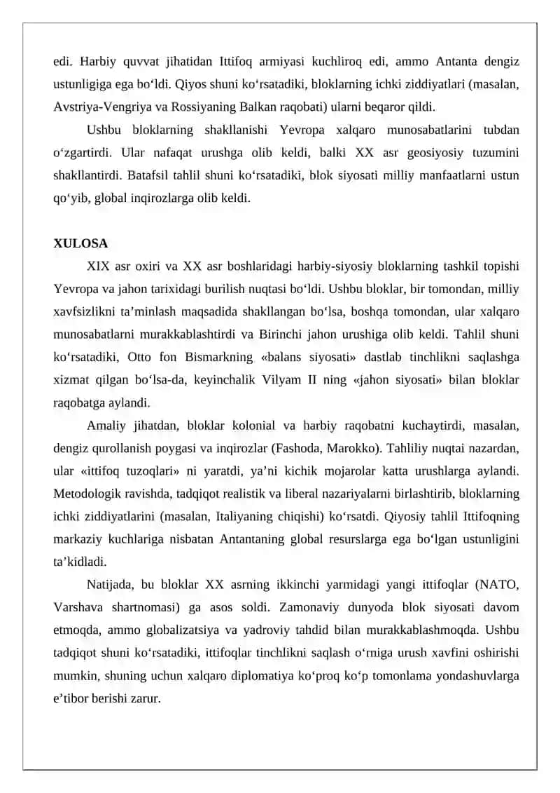 Harbiy-siyosiy bloklarning tashkil topishi 4