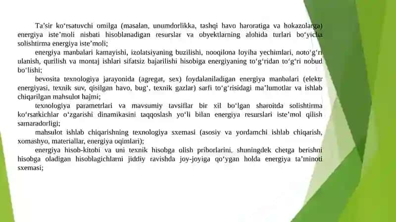 Energetika tekshiruvi NAMUNAVIY DASTURI 4