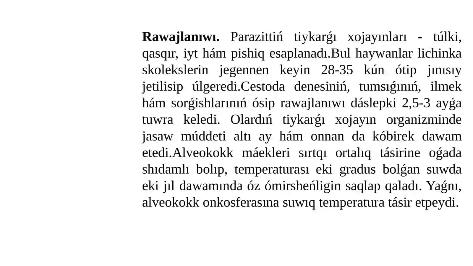 Haywanlarda alveokokkoz 4