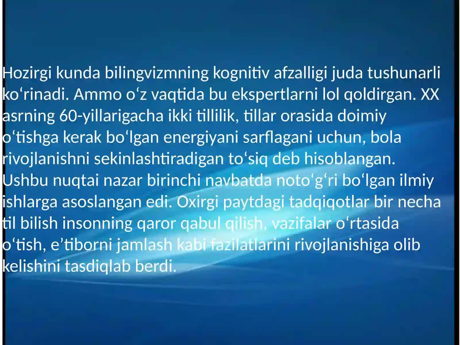 Bilingvizmlar 4