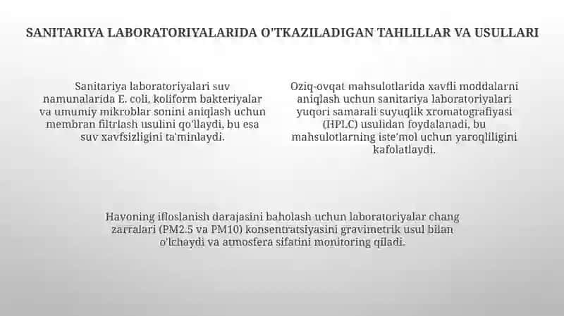 Sanitariya labaratoriyalari 4