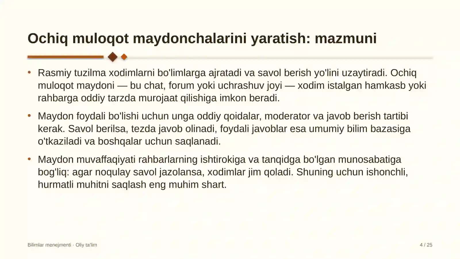 Sutchilik fermalarida ochiq muloqot maydonchalarini yaratish 4