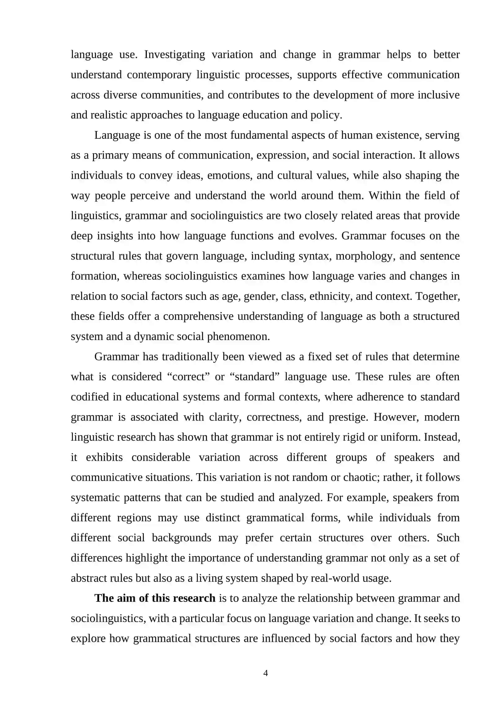Grammar and sociolinguistics variation and change 4
