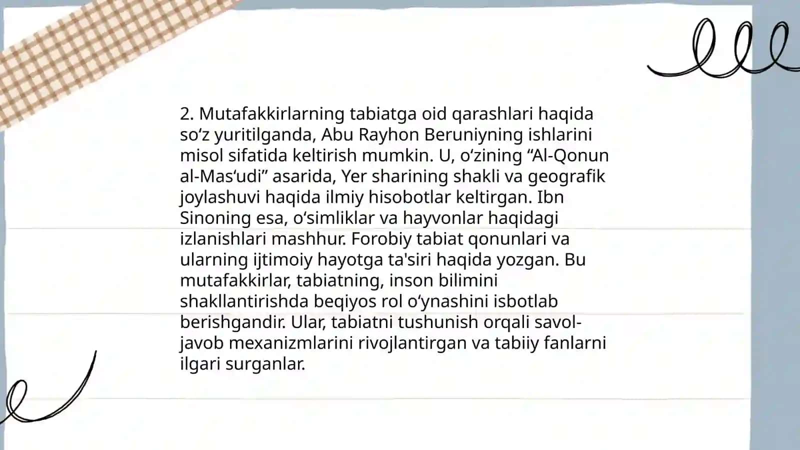 Tabiat va mutafakkir merosi 4
