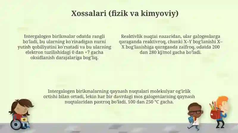 Galogenlarning o’zaro hosil qilgan birikmalari 4
