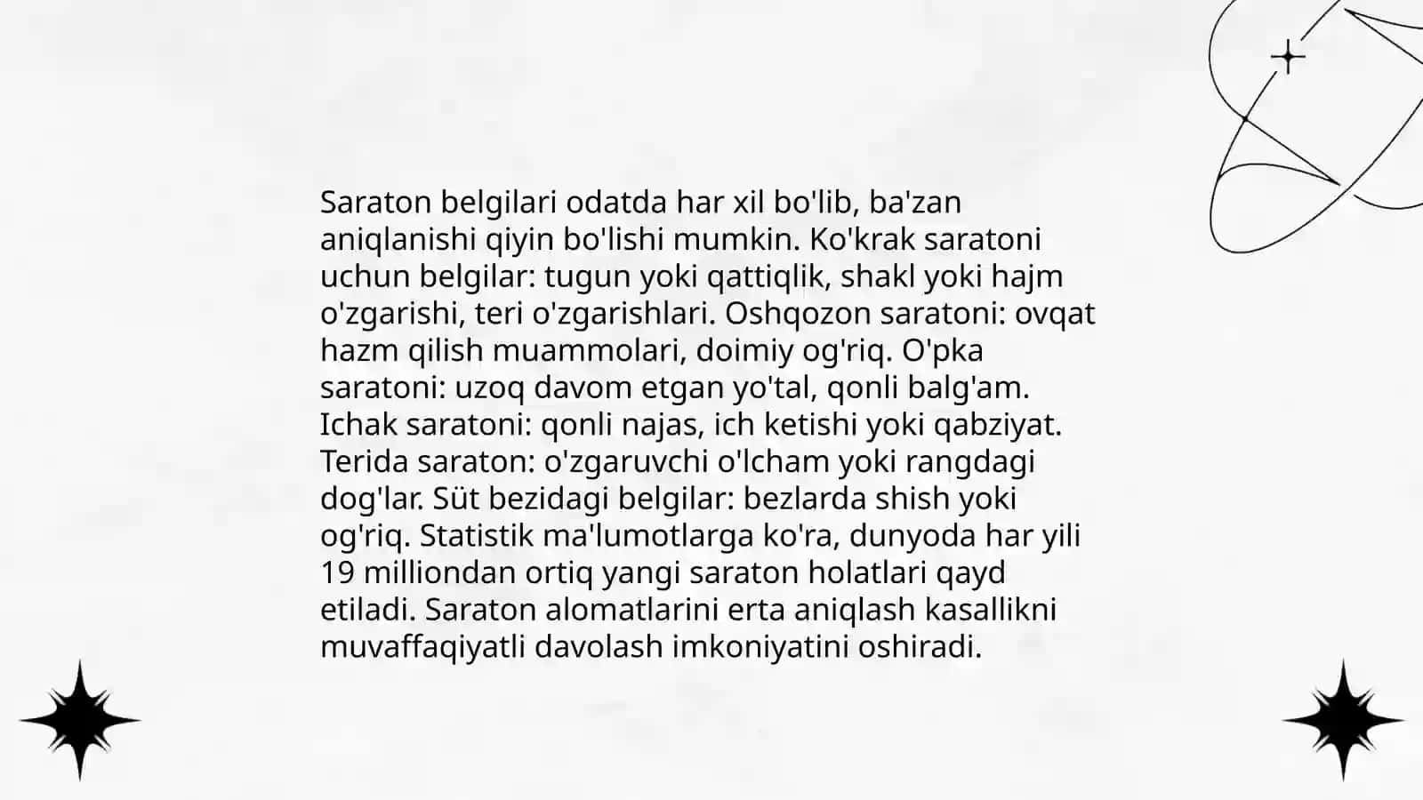 Saraton kassaliklari 4