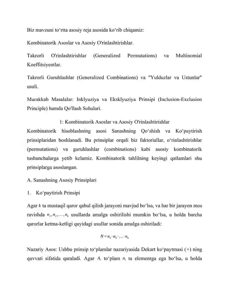 Kombinatorika (Chekli Matematika) 4