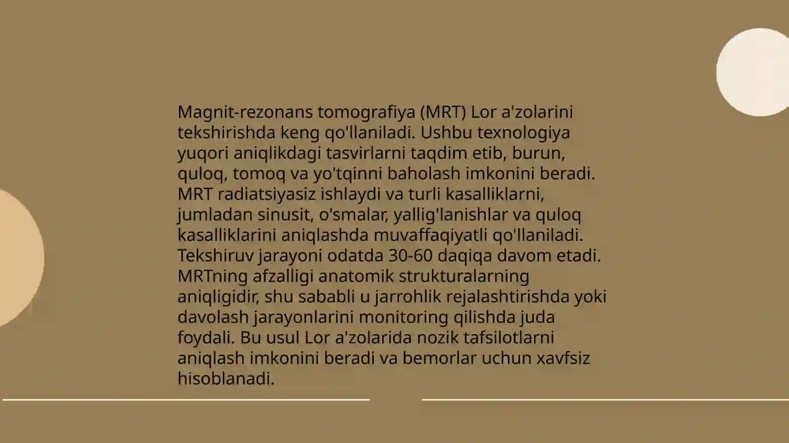 Lor aʼzolarining zamonaviy tekshirish usullari 4