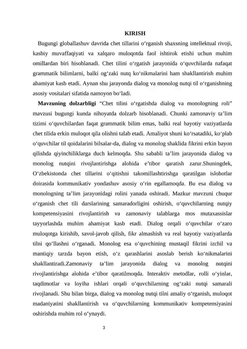 Chet tilini o‘rgatishda dialog va monologning roli 4