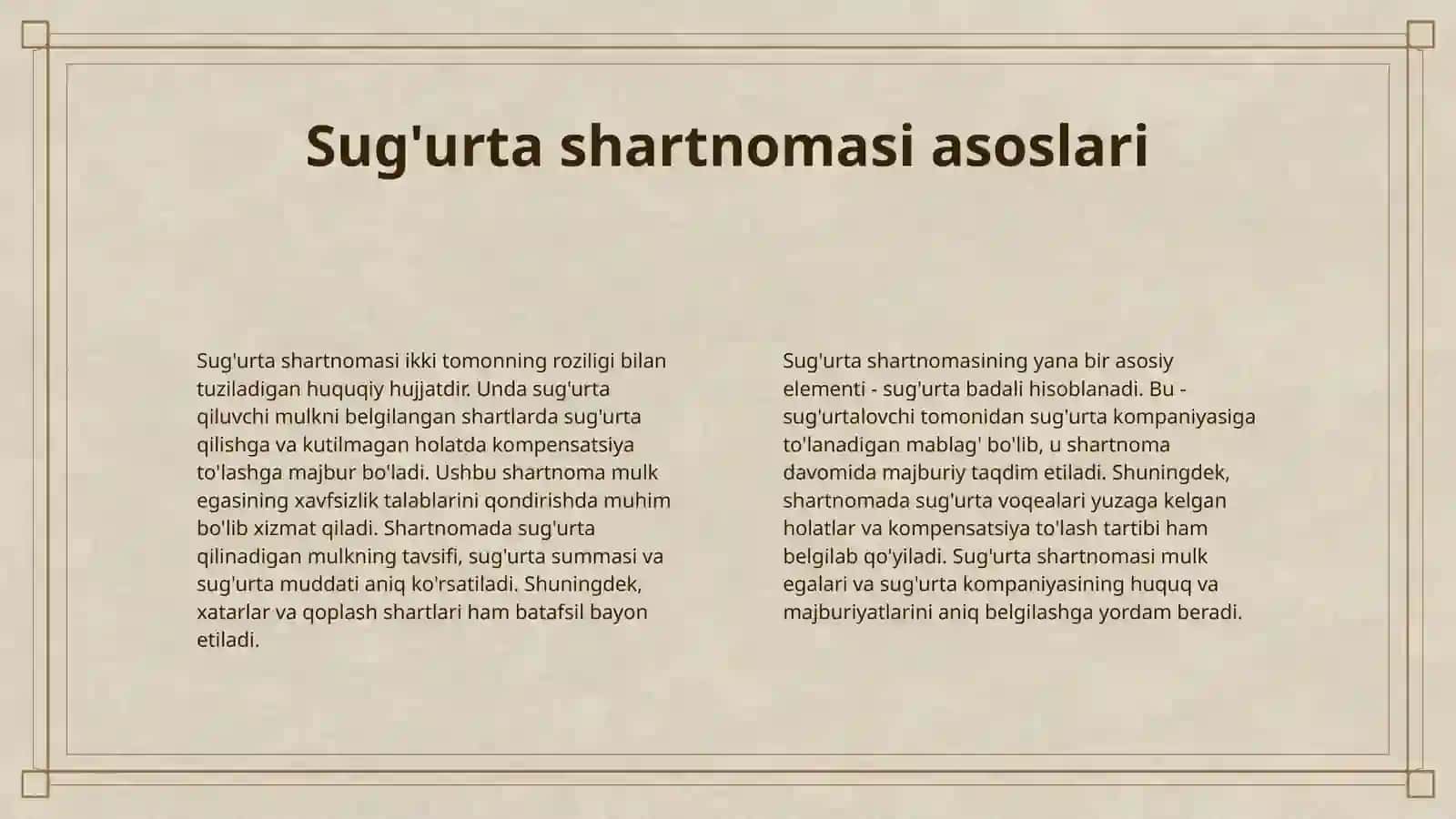 MULKIY SUGʻURTA 4