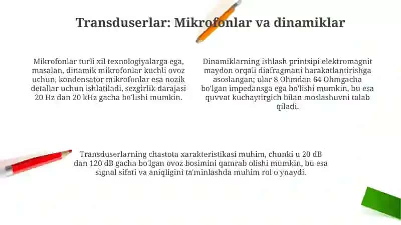 Ovoz manbalari va turlari 4